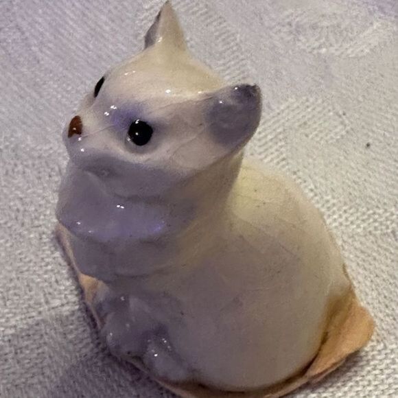 Hagen-Renaker Micro Ceramic White Cat Figurine 1981 COLLECTIBLE HARD TO FIND. - Picture 9 of 12